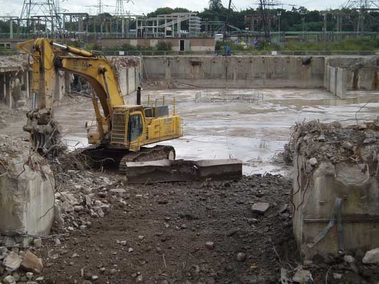Basement demolition